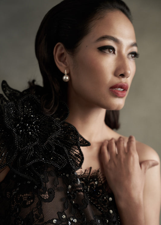 Noir Bloom Gown