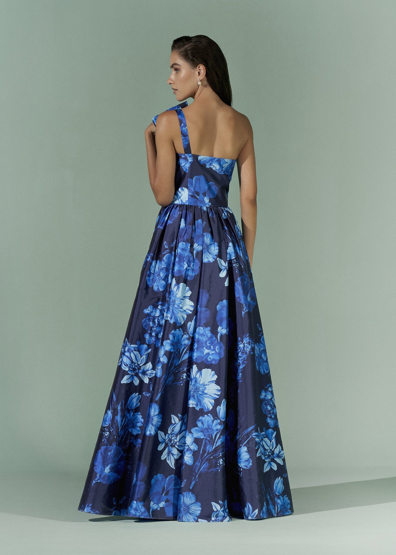 Printed Bow gown
