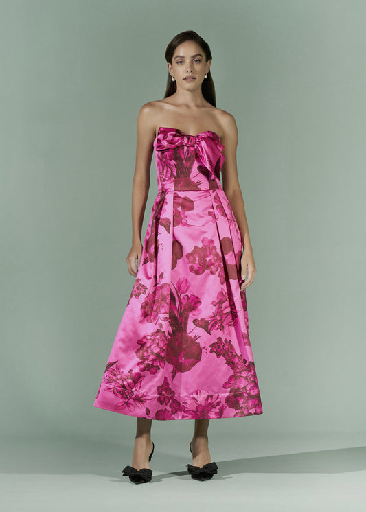 Strapless dress with Bow