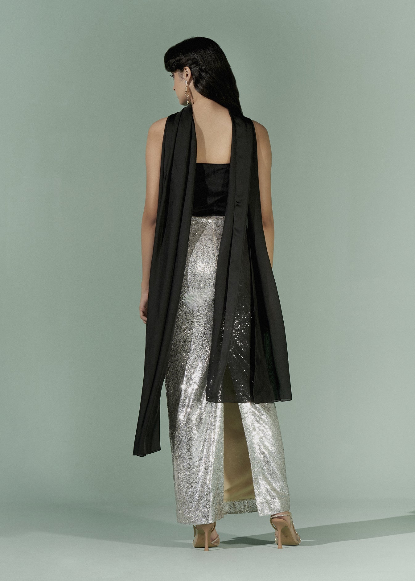 Strapless Sequined gown - SALE