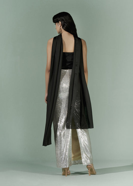 Strapless Sequined gown