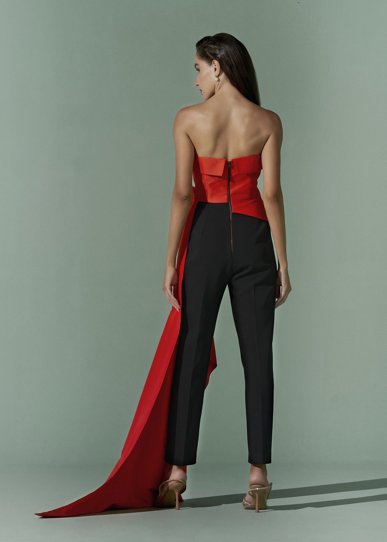 Strapless Side bow jumpsuit