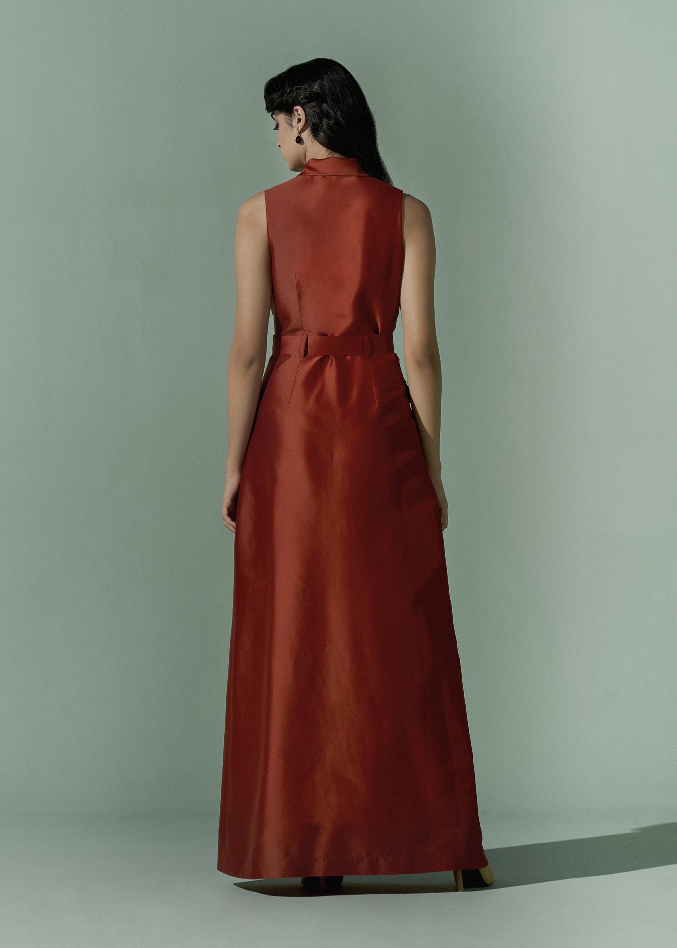 Sleeveless Shirt Dress