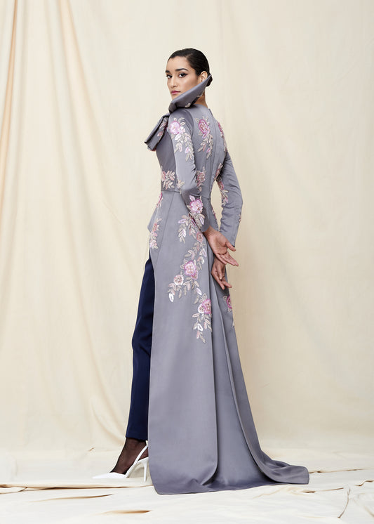 Floral Embellish Trail Peplum Top