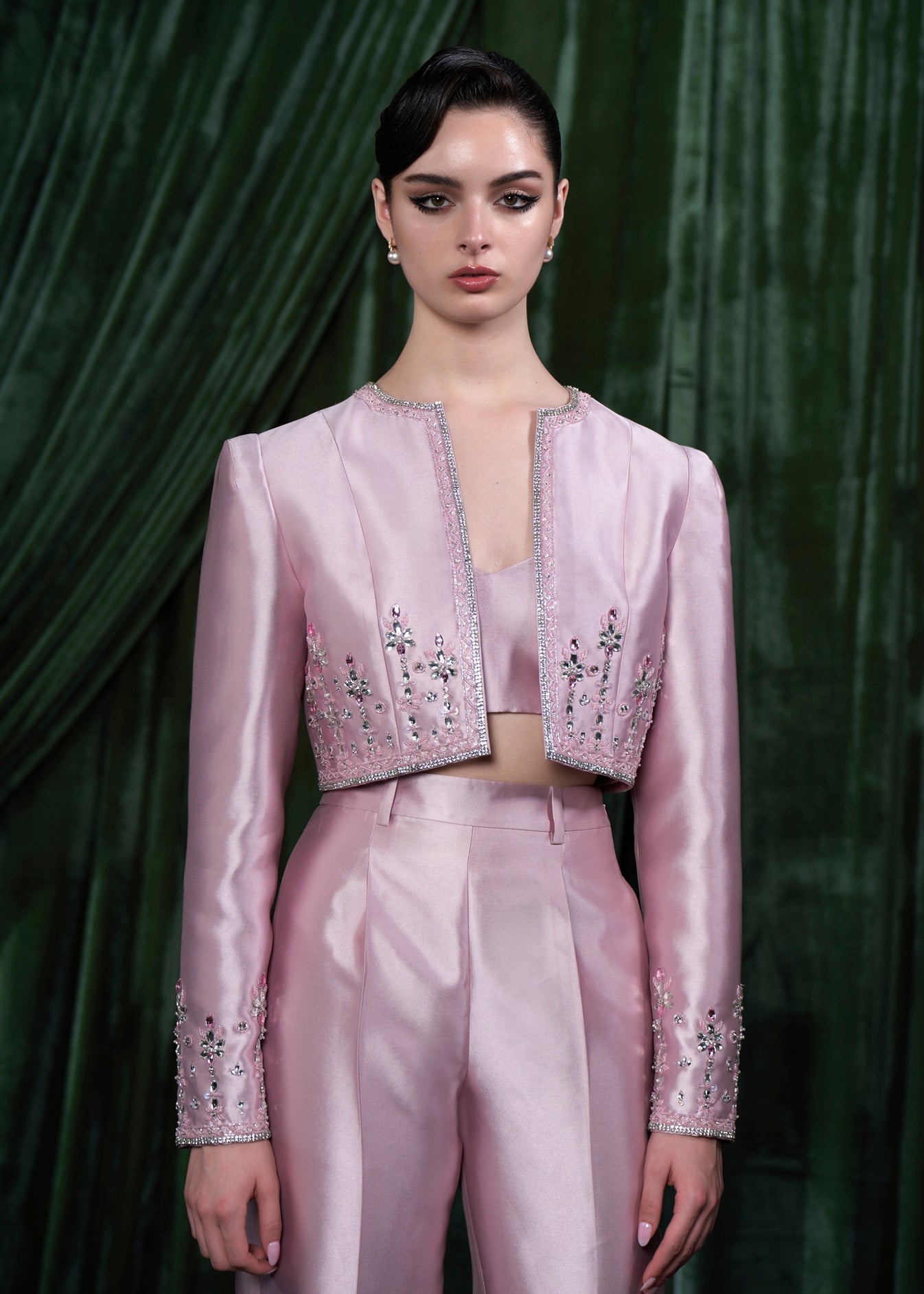 Embellished Cropped Jacket