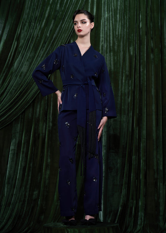 Embellished Wrap Jacket