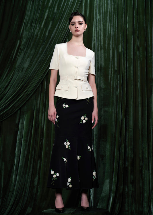 Structured Belted Top