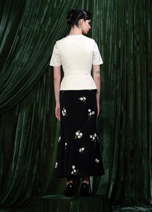 Structured Belted Top