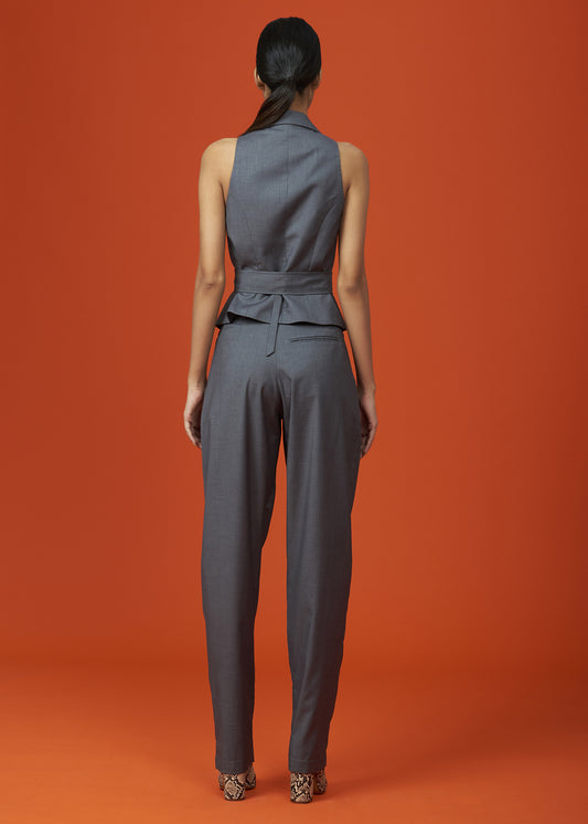 Pleated Grey Pants