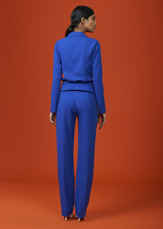 Electric Blue Single Breasted Jacket