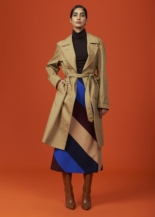 Breasted Trench Coat