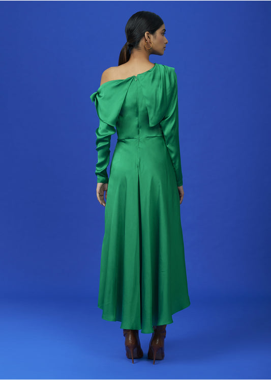 Asymmetric Drape Dress