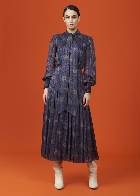 Printed Flare Midi