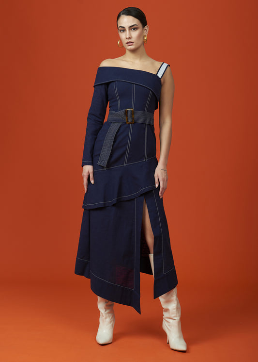 Cascade Blue Dress
