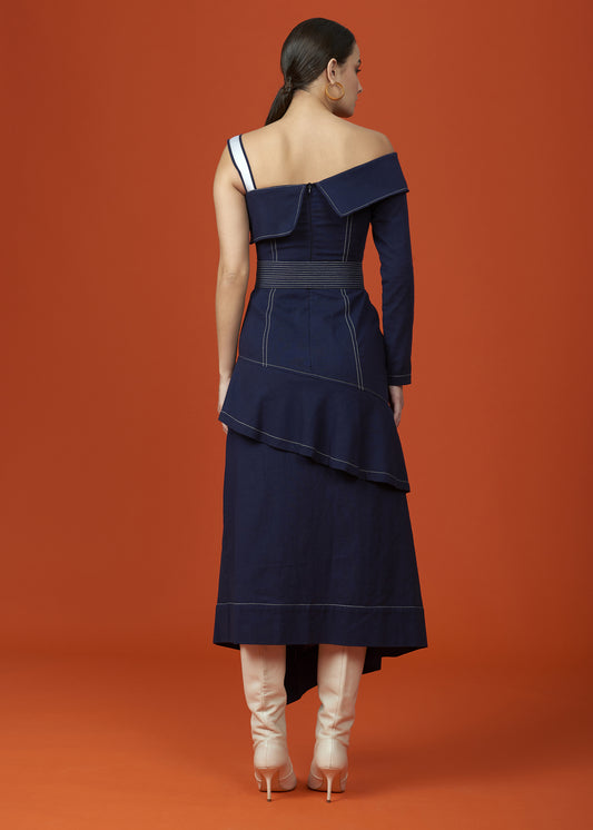 Cascade Blue Dress