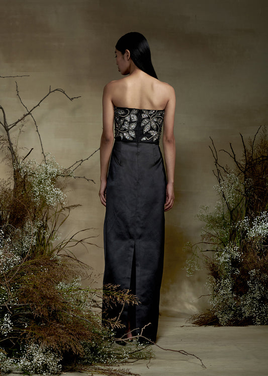 Strapless Embellised Dress