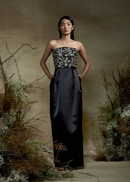 Strapless Embellised Dress