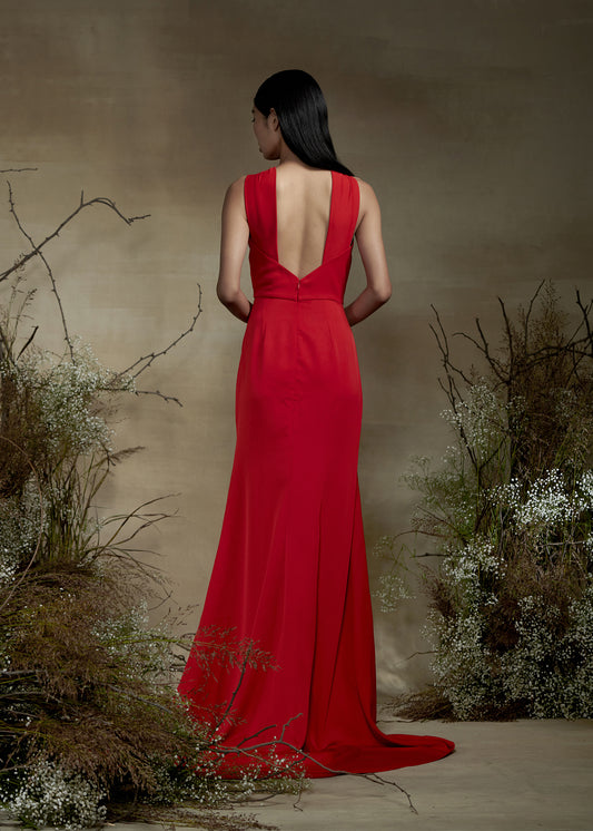 Haltered Drape Gown