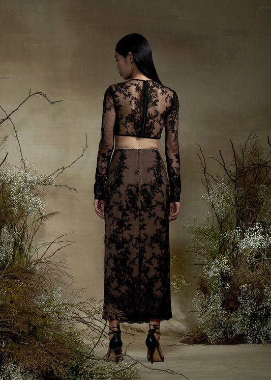 Cut Out Lace Dress