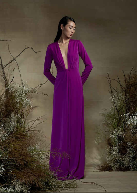 Plunging Neckline Dress