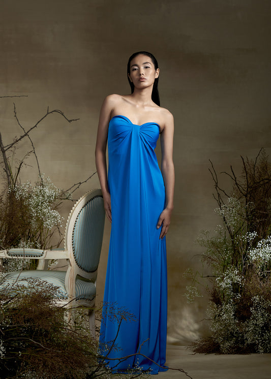 Strapless Drape Dress