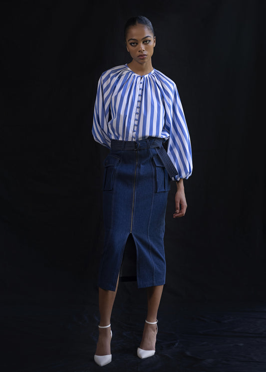 Blouse With Front Opening