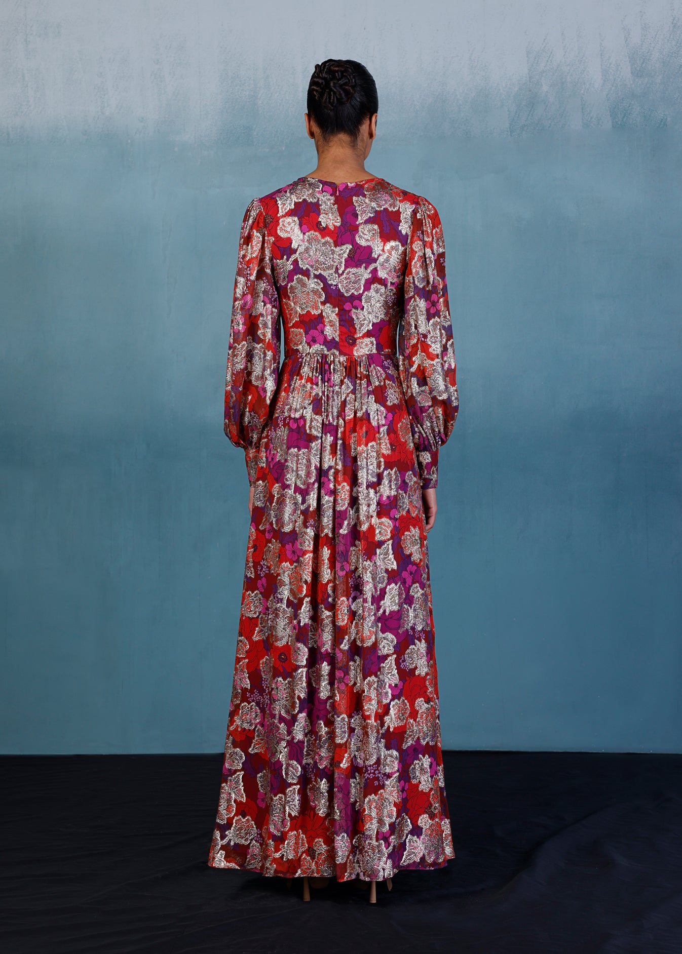 Printed Lurex Dress