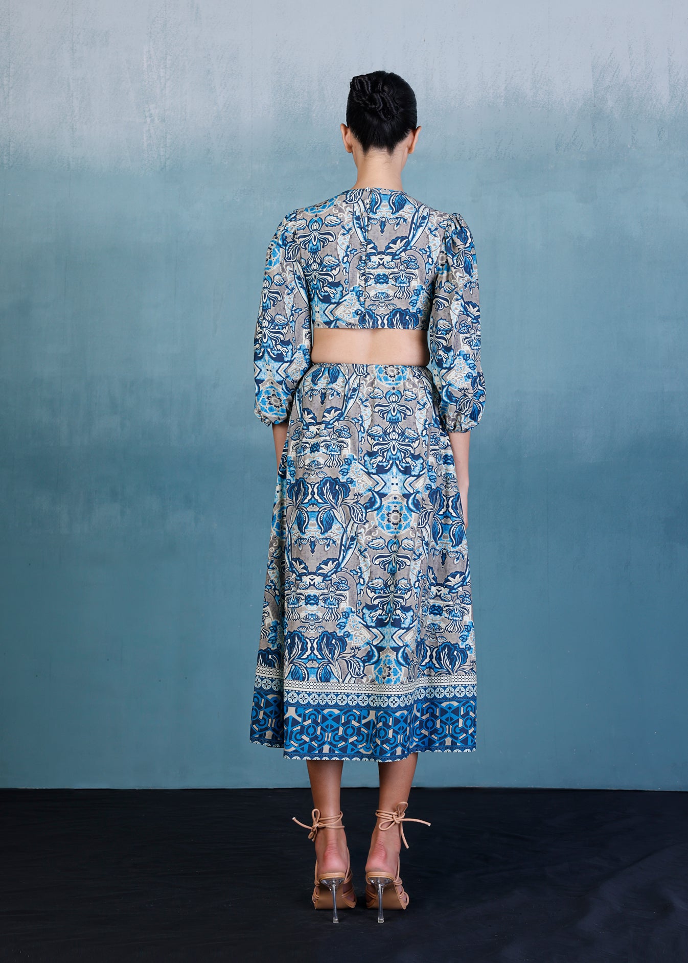 Printed Cutout Dress