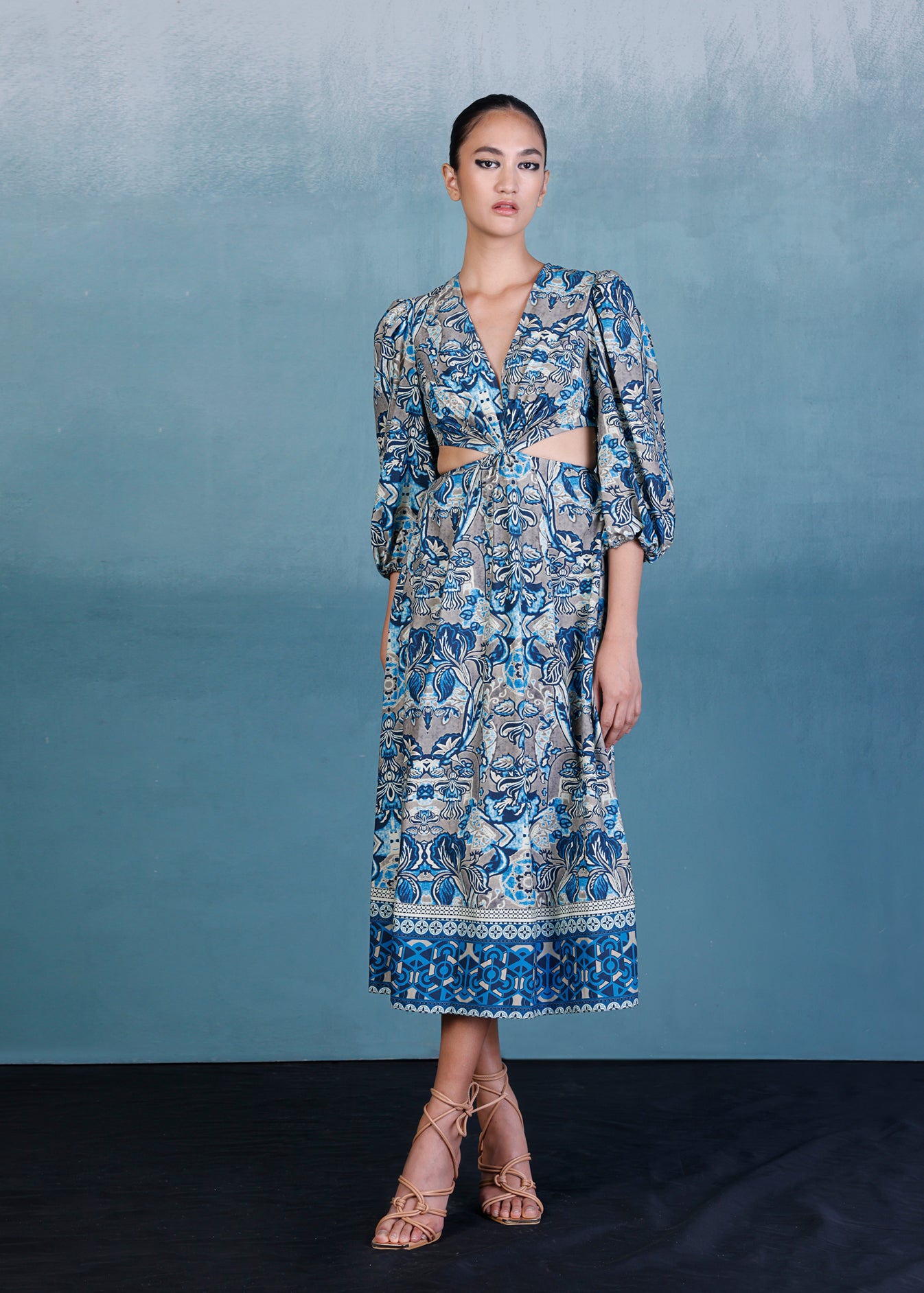 Printed Cutout Dress