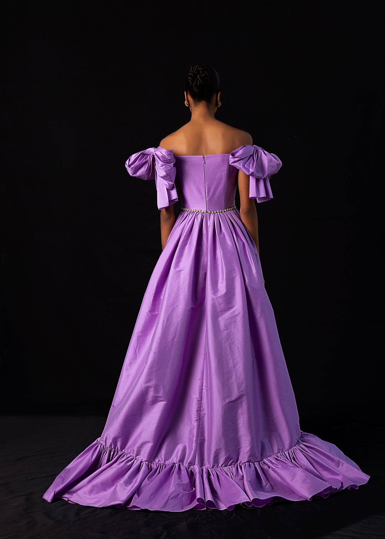 Off-shoulder Dress With Bow