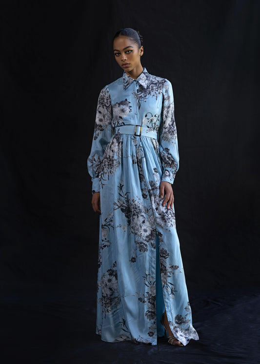 Printed Shirt Dress