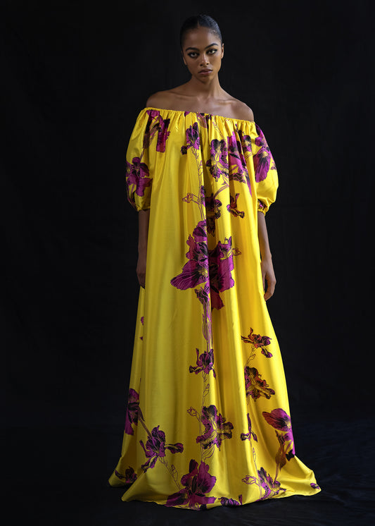 Printed maxi dress