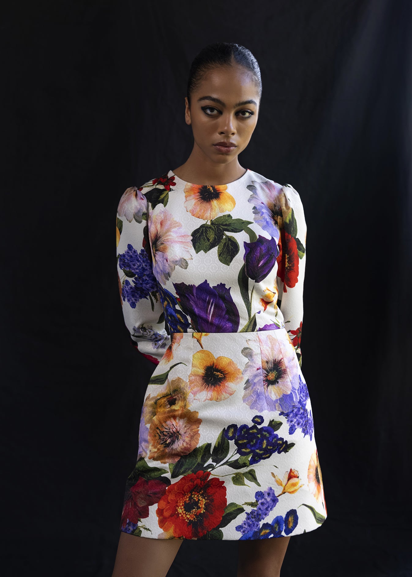 Printed Mini Dress