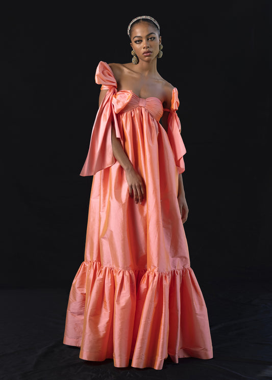 Maxi Dress With Bow Tie-up