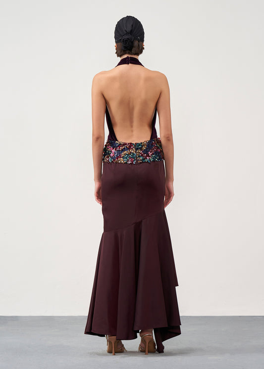 Embellished Peplum Dress
