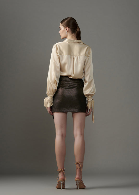 Lurex Mini Skirt