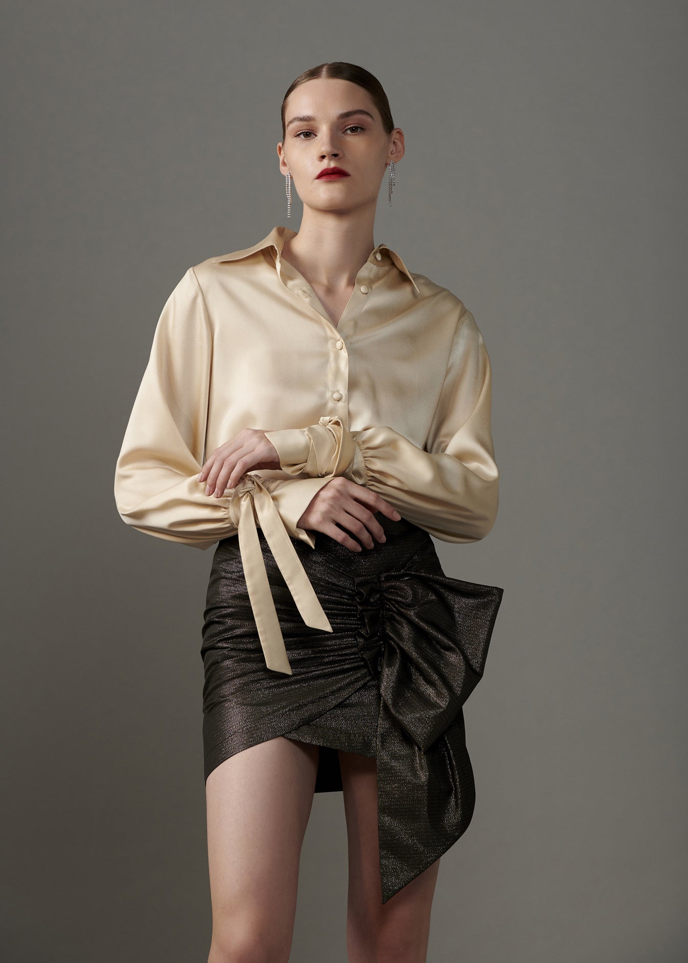 Lurex Mini Skirt