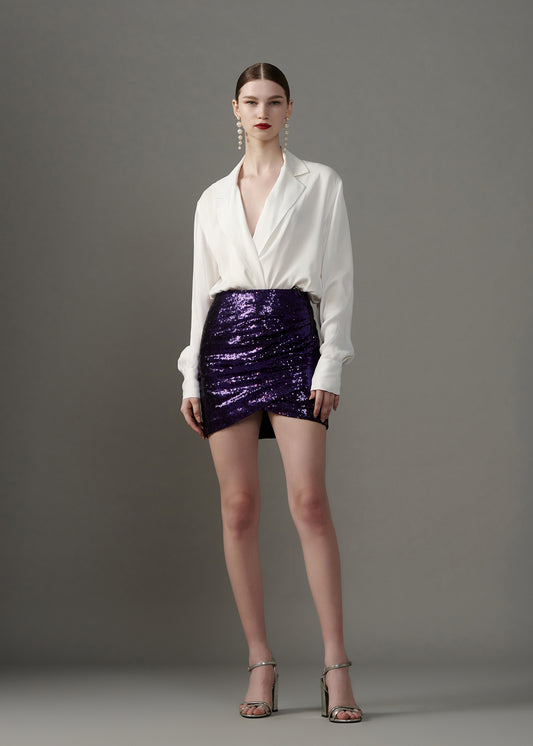 Lurex Mini Skirt