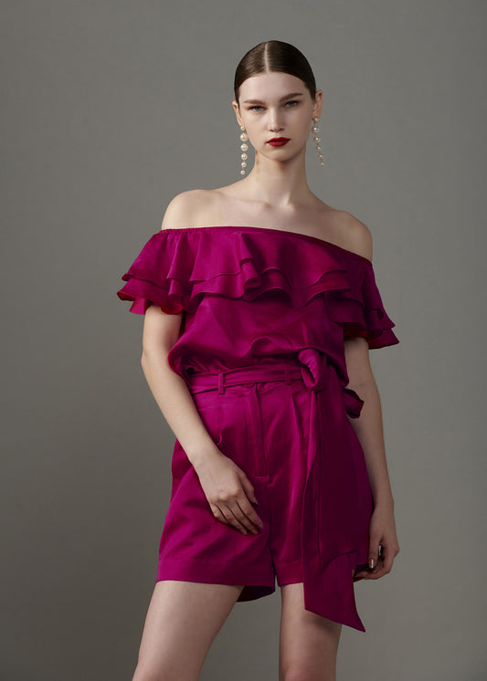 Front Pleat shorts