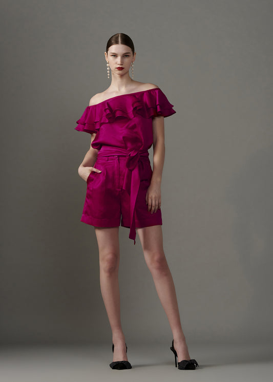 Front Pleat shorts
