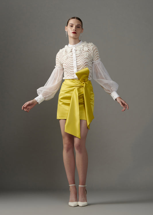 Mini Skirt With Sash