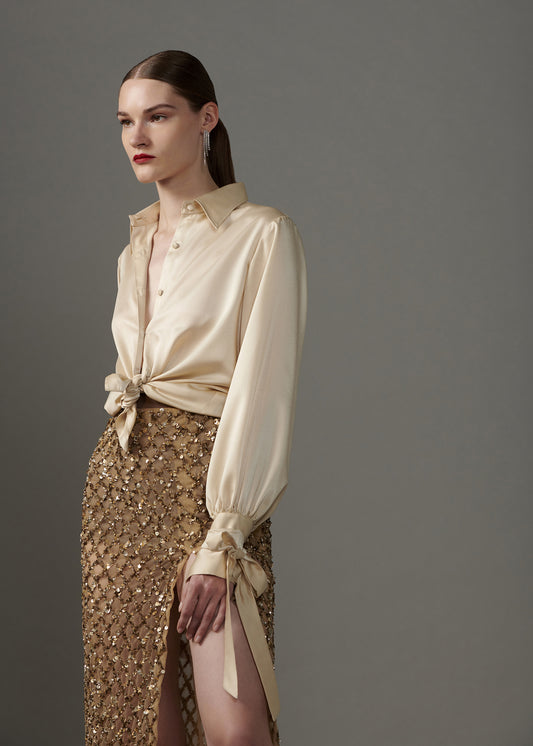 Beaded Pencil Skirt