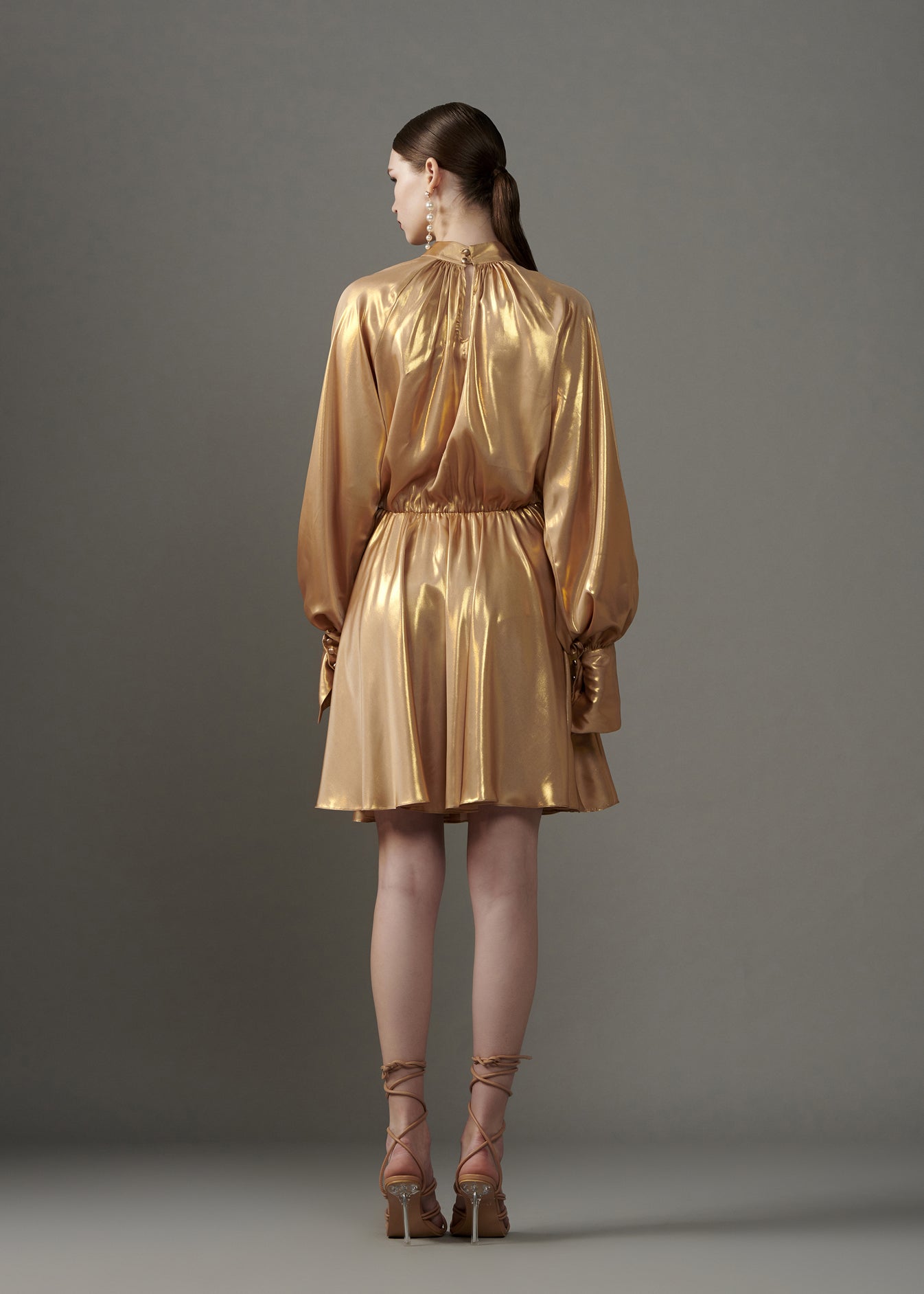 Shimmer Satin Mini Dress