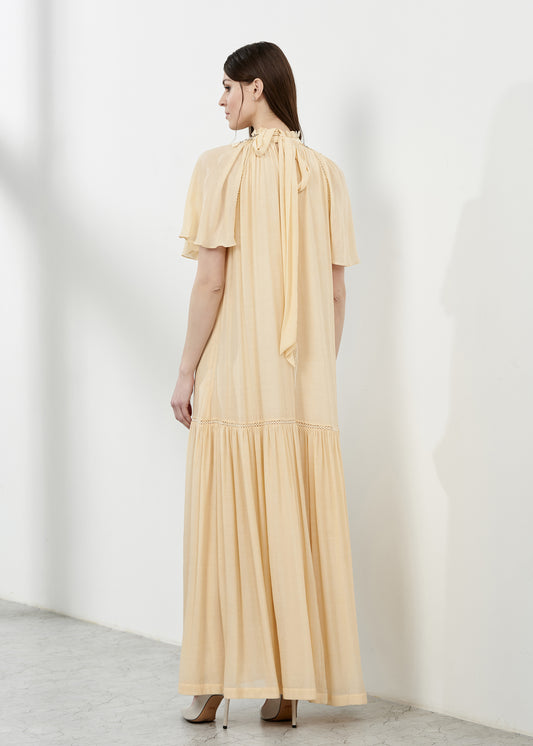 Embroidered Kaftan Dress