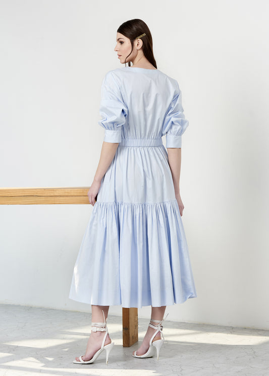 Linen Blend Shirt Dress