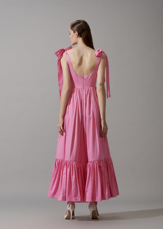 Tie-up Maxi Dress