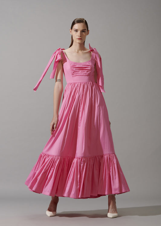 Tie-up Maxi Dress