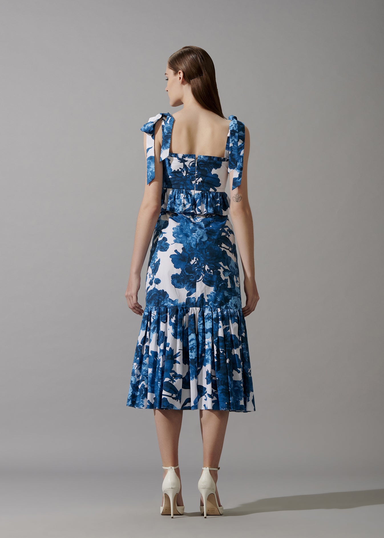 Printed Dress With Front Slit