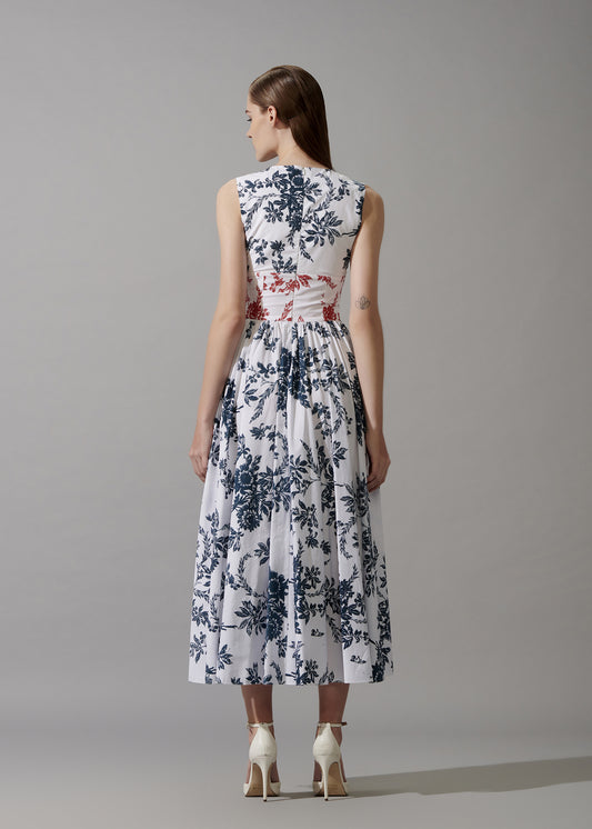Double Tone Corrset Detailing Dress