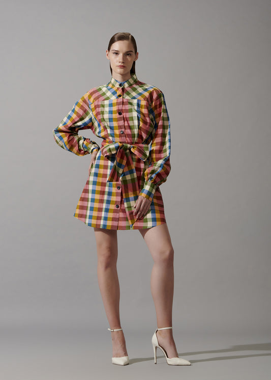 Shirt Dress With Sash